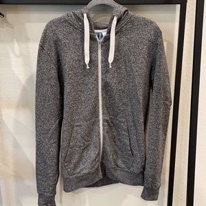 Heather Gray zip up hoodie